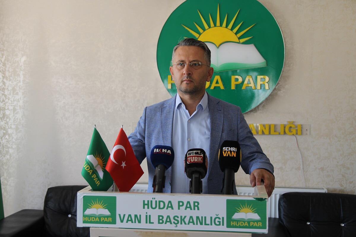 HÜDA PAR Van İl Başkanı Sayğın, VASKİ’yi topa tuttu