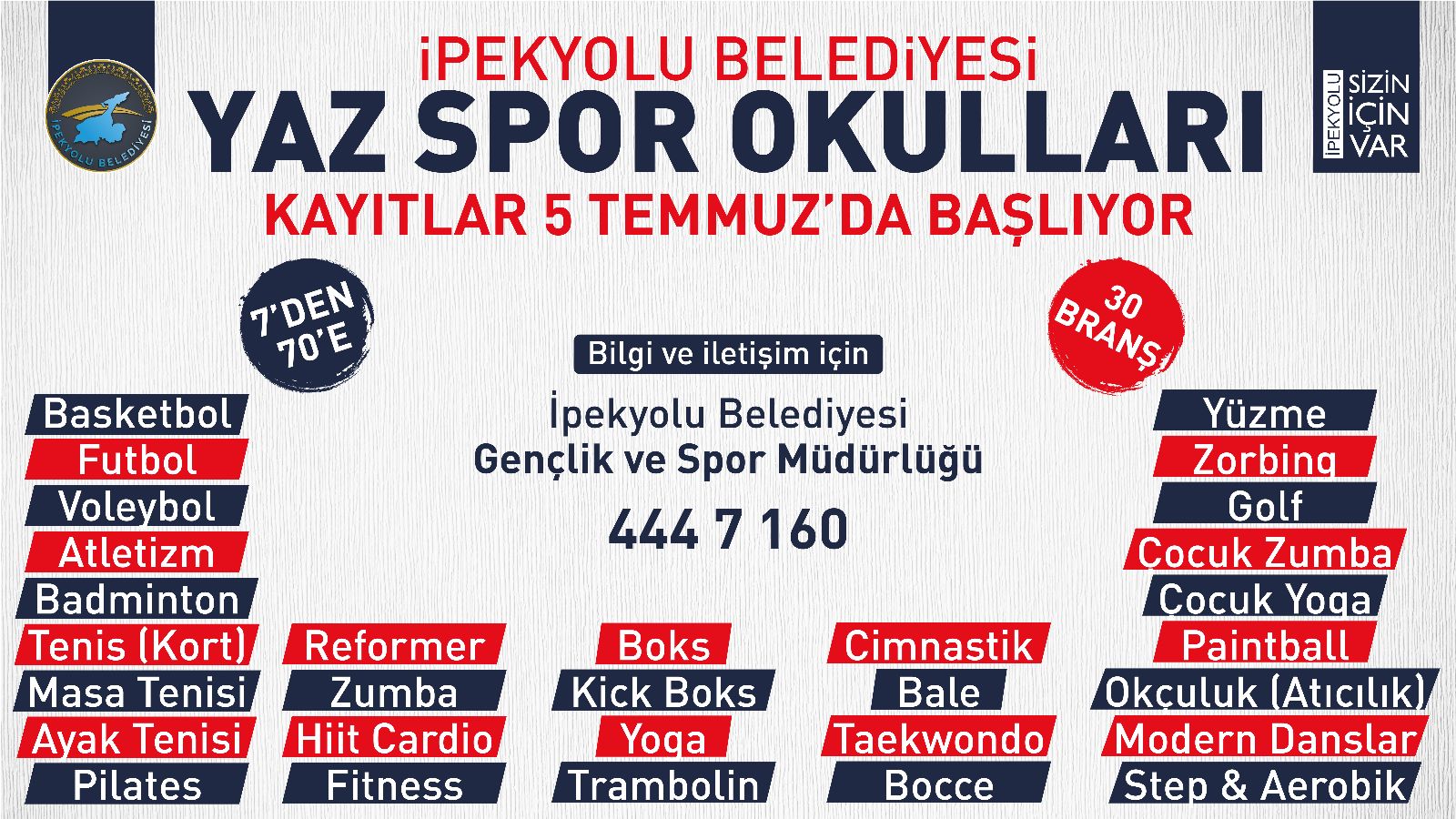 Van’da 7’den 70’e yaz sporları başlıyor