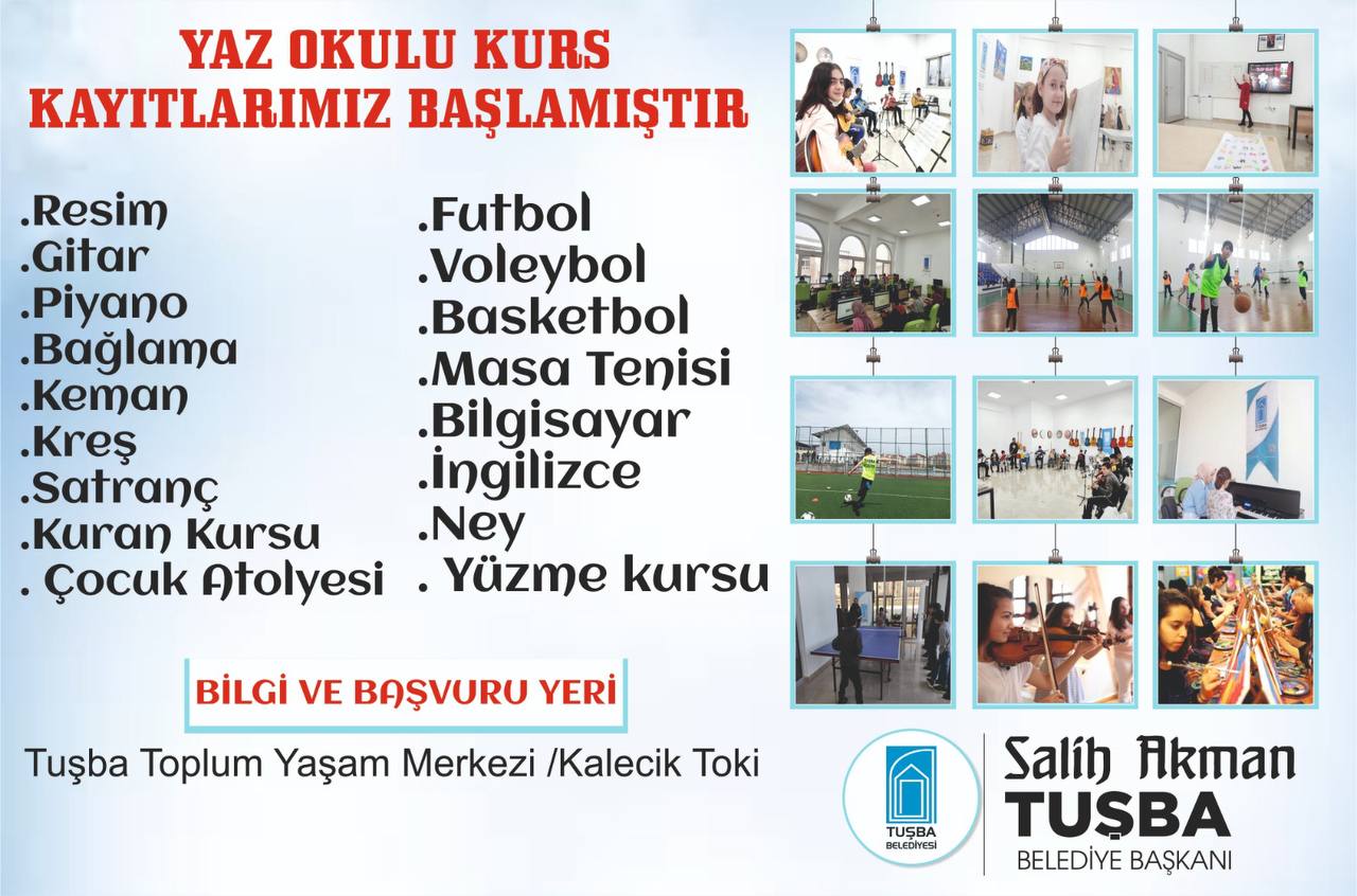 Tuşba’da yaz kursları başlıyor